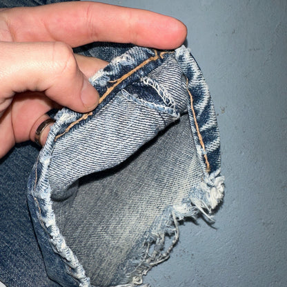 Levis 517 Vintage 70s SS USA Red Tab Bootcut Flare Blue Jeans Talon Act 29x32