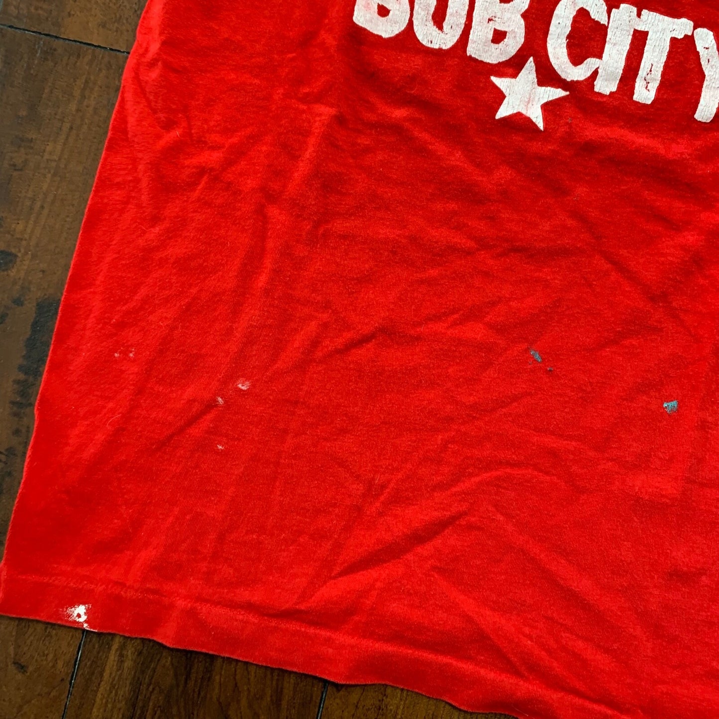 Property Of Bub City Vintage T Shirt Funny Humor Adult Red 90s Fruit Single Rap