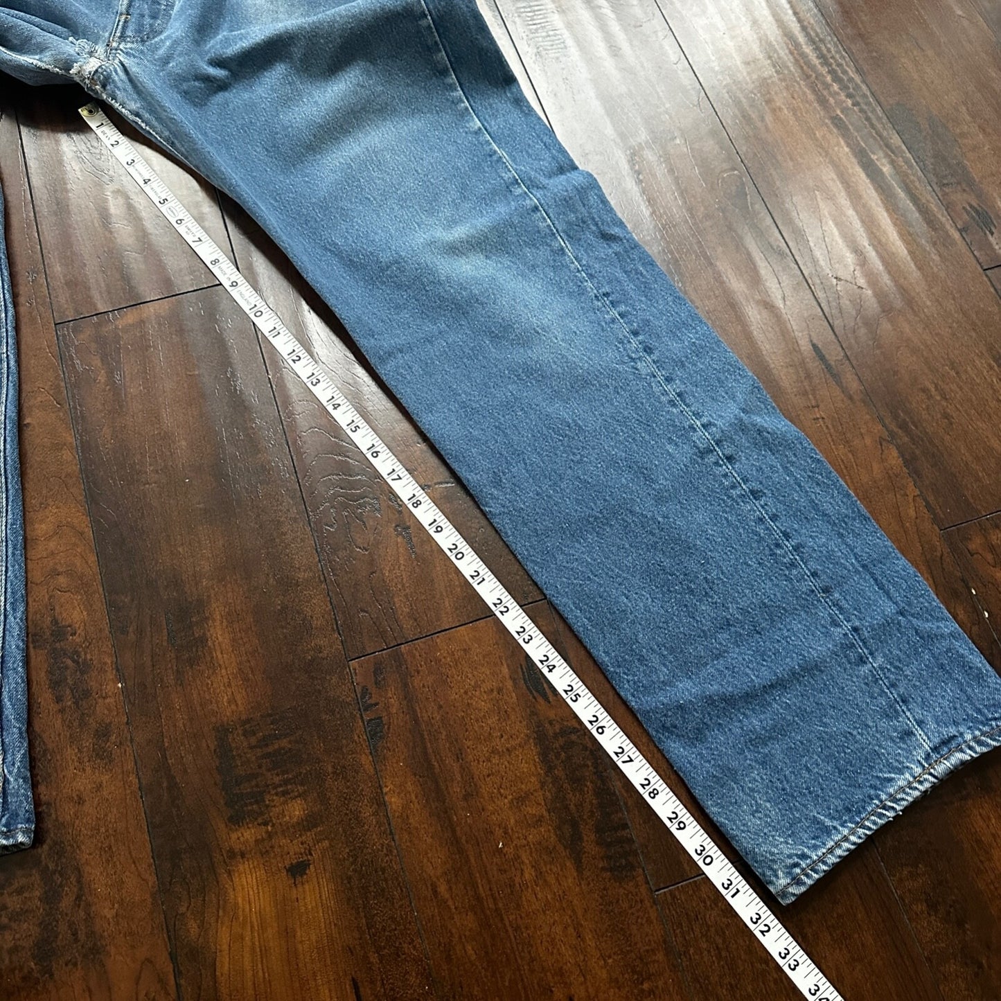 Vintage 80s Levis 501 36x34 USA Blue Jeans 90s Act 34x32 Med Wash