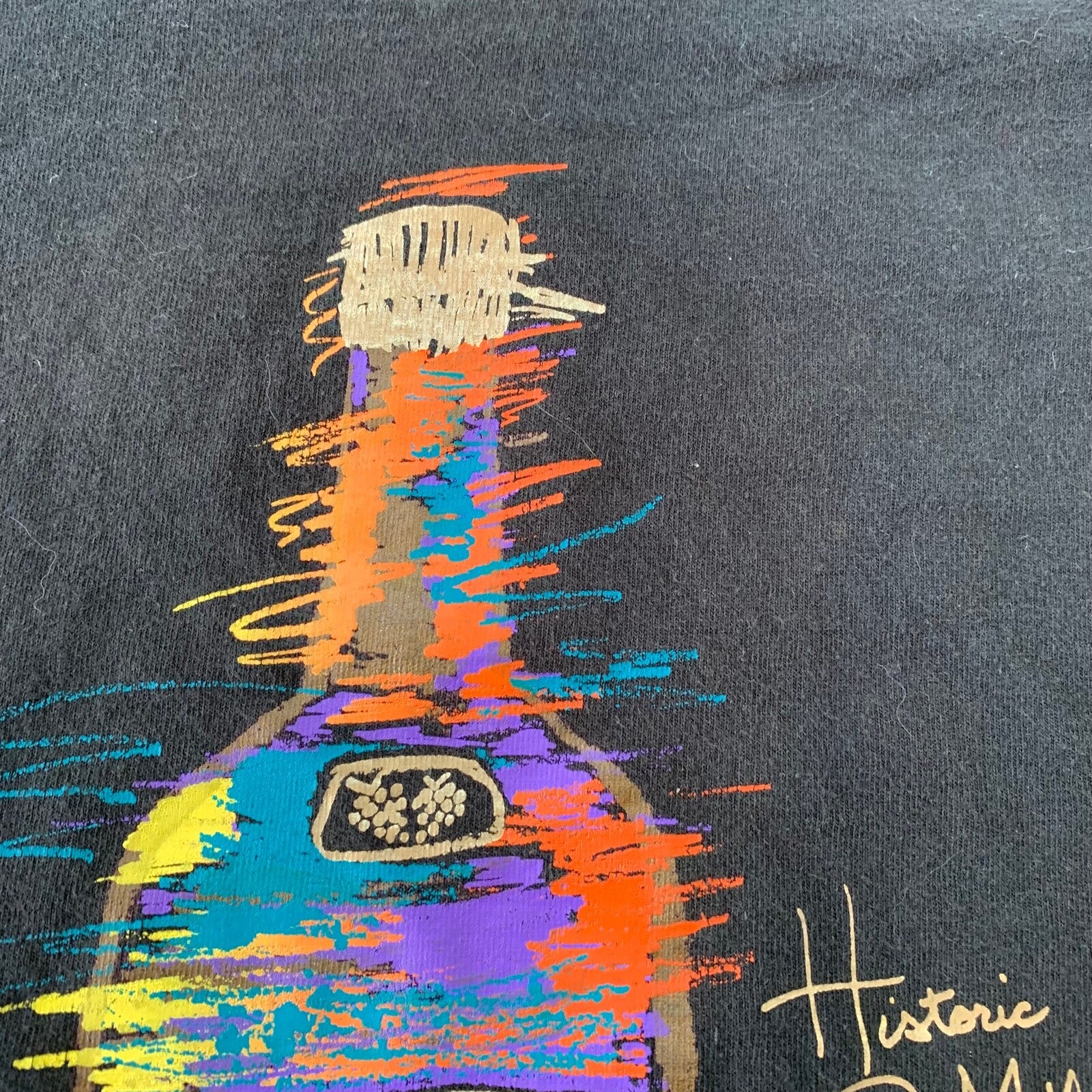 Fine Wine Taster 90s Vintage T Shirt Alcohol Drinking Funny Beer FOTL Black Rap