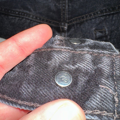 Levis 501 Vintage Y2K XX Straight Leg Jeans 90s Black Med Wash 36x34 Act 31x32