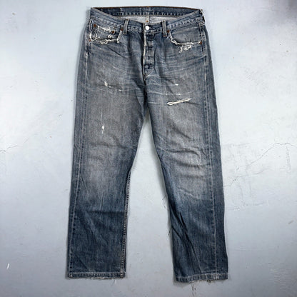 Levis 501 Vintage Y2K XX Straight Leg Jeans Blue Med Wash 34x36 Act 33x30