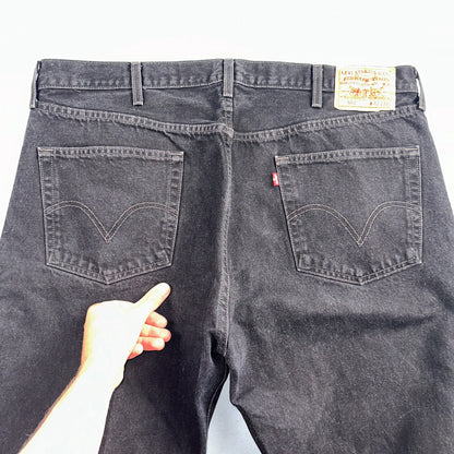 Levis 501 Vintage Y2K 90s XX Straight Leg Jeans Black Dark Wash 42x32 Act 41x31