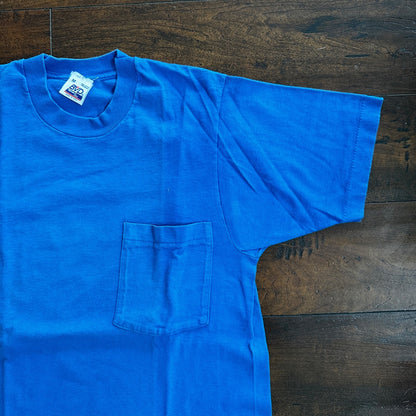 BVD Blank Blue Vintage T Shirt Salem Oregon Weeknd Sams Turtle Pocket Selvedge