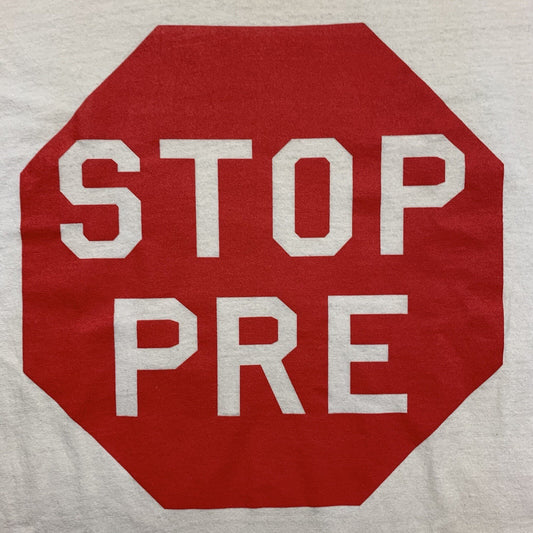 STOP PRE Vintage T Shirt OG Rare Nike Geisha Rap Hike Track Prefontaine 1972 70s