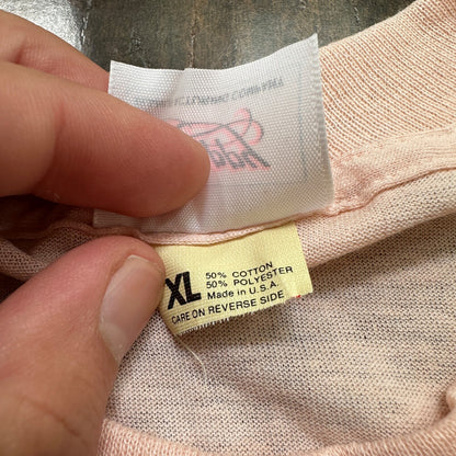 Cute Cat Alabama VTG T Shirt Pink Single Stitch Pink Animals Band XL Nature