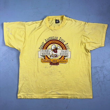 Great American Duck Race VTG T Shirt Deming New Mexico 1989 80s Cute USA
