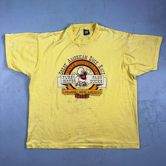Great American Duck Race VTG T Shirt Deming New Mexico 1989 80s Cute USA