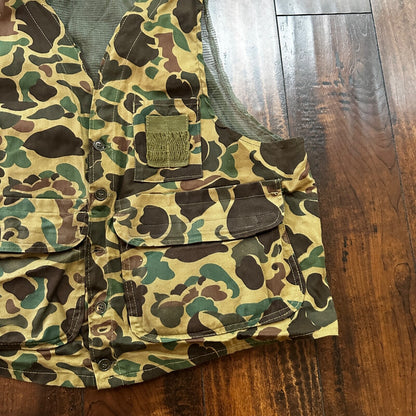 VTG Black Sheep Vest L Camouflage Japan Tan Hunting Game Pocket Frogskin