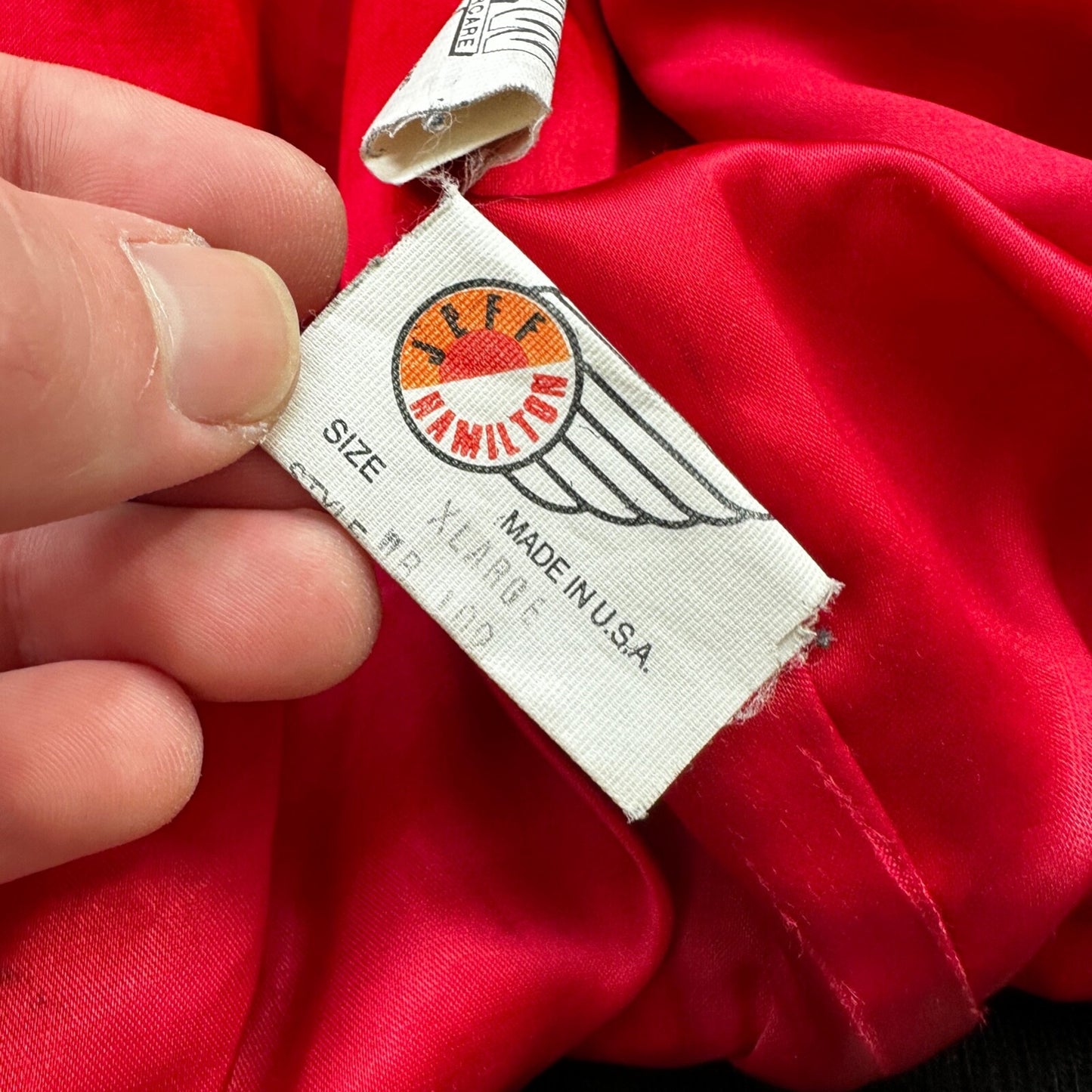 VTG 1992 Jeff Hamilton Looney Tunes Leather Canvas Jacket XL 90s Rap Cartoon Art