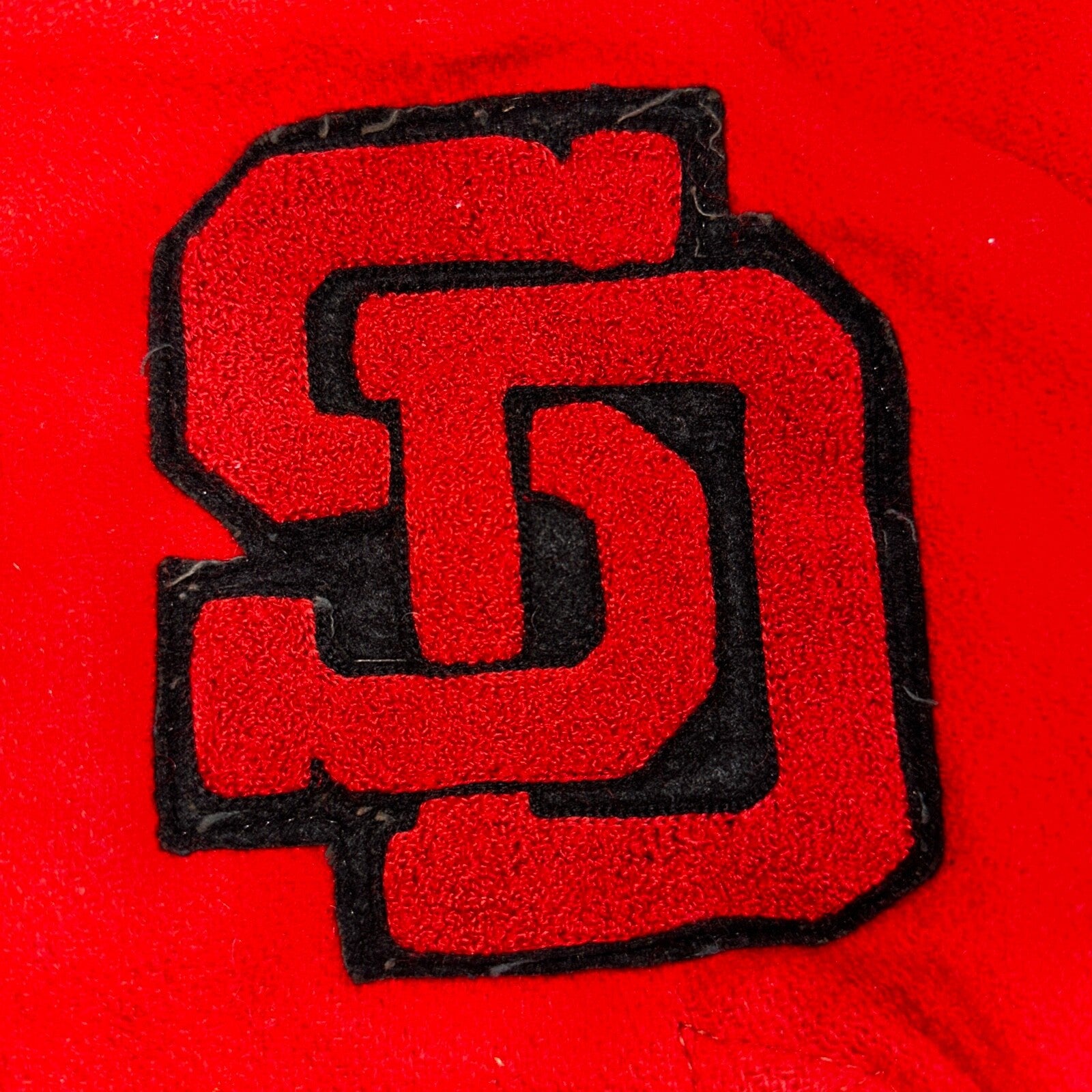 Varsity Jacket VTG 50s 60s WHITING Wool Leather San Diego CA SD Letterman Red