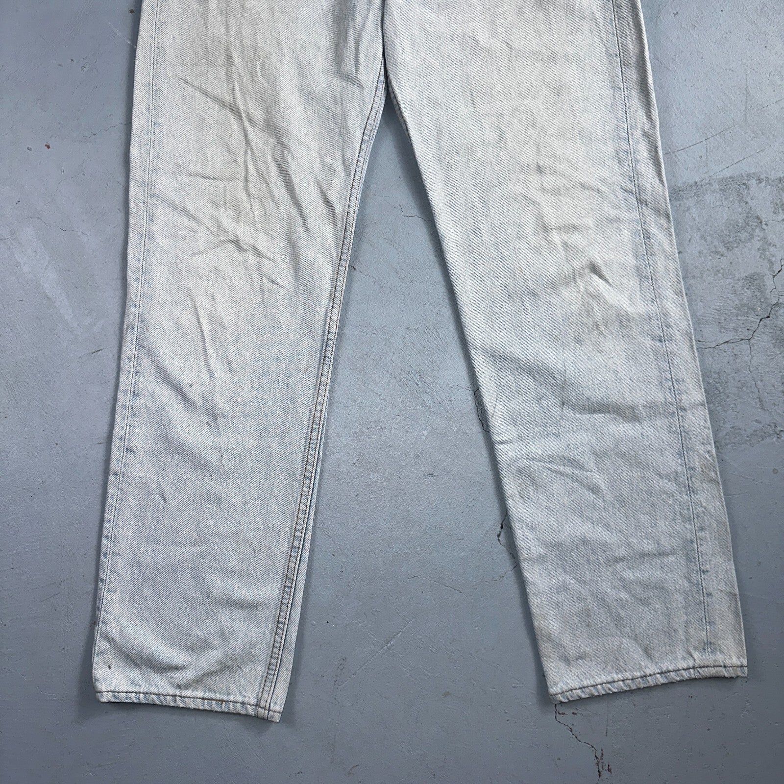 Levis 501 Vintage 90s USA XX Straight Leg Jeans Blue Light Wash 33x30 Act 31x29