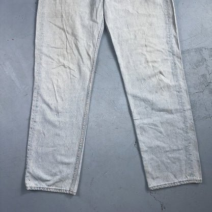 Levis 501 Vintage 90s USA XX Straight Leg Jeans Blue Light Wash 33x30 Act 31x29