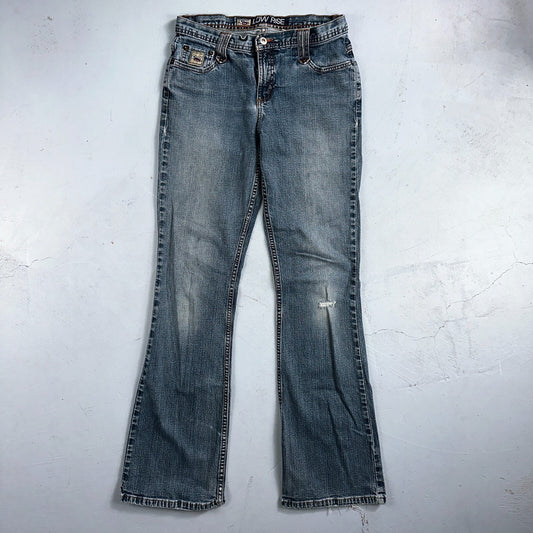 VINTAGE Cruel Girl Jeans Womens 9 Long Regular Low Rise Wide Leg Med Wash Denim