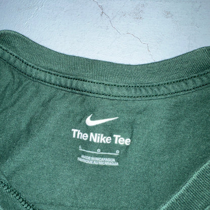 Nike Oregon Pride Lacrosse VTG T Shirt Green Polo Bear Rare Promo Y2K Sports