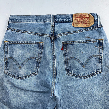 Levis 501 Vintage Y2K XX Straight Leg Jeans Blue Med Wash 34x30 Act 32x28