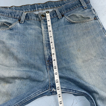 Levis 517 Vintage 80s USA Orange Tab Bootcut Flare Blue Jeans Talon Act 38x28