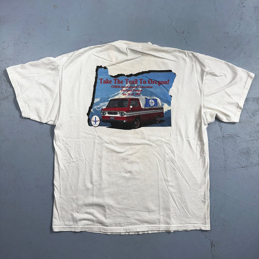 Oregon Trail Van Life 2005 VTG T Shirt Y2K PNW Portland Travel Groupie Spirit