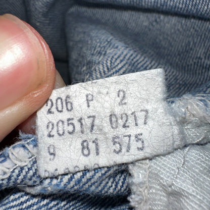 Levis 517 Vintage 80s USA Orange Tab Bootcut Flare Blue Worn Jeans Act 32x28