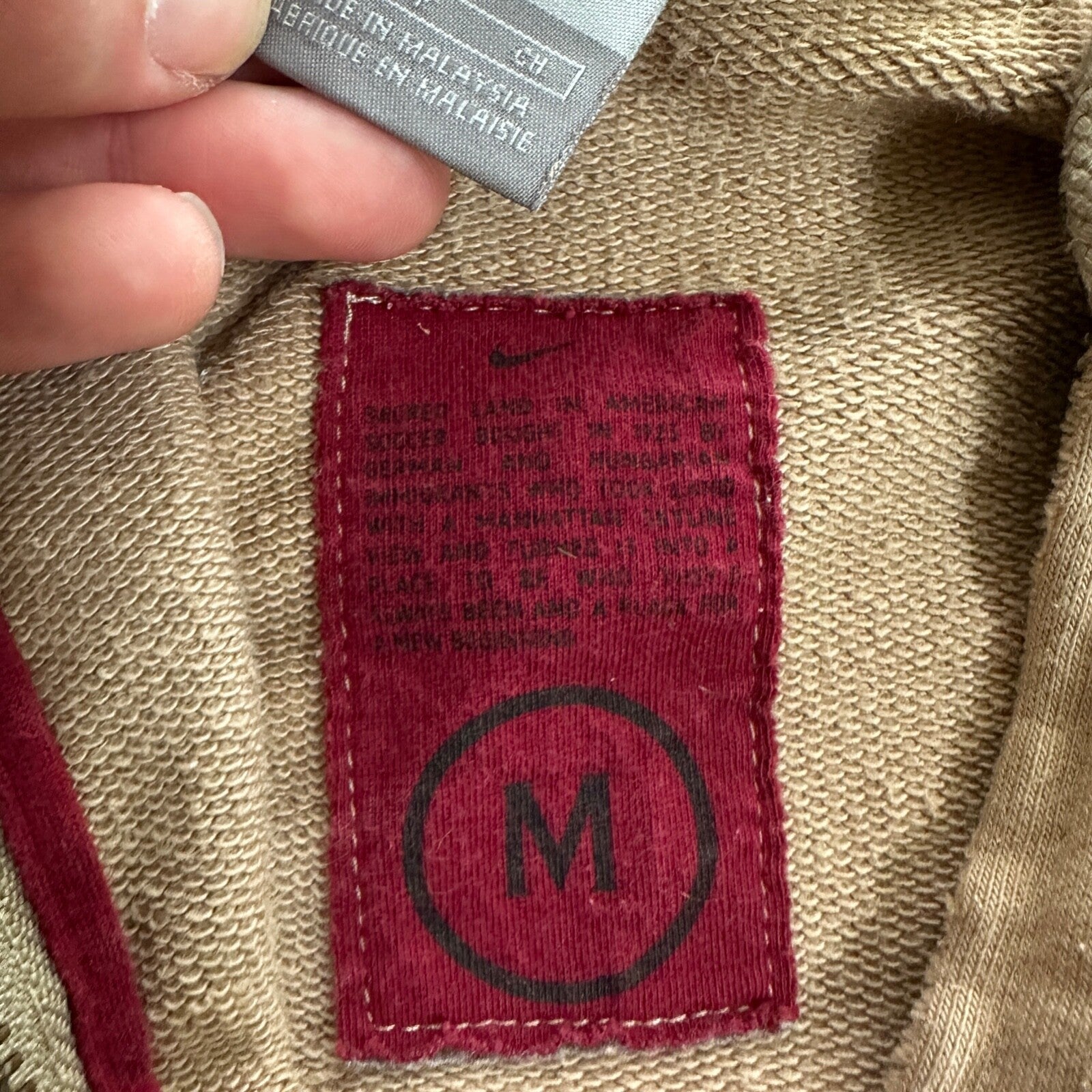 Vintage Nike Souza 1951 US Open Soccer Cup Queens NY Hooded Sweatshirt Small Y2K