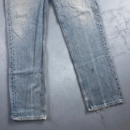Levis 501 Vintage 90s USA XX Straight Leg Jeans Blue Light Wash 34x36 Act 32x32