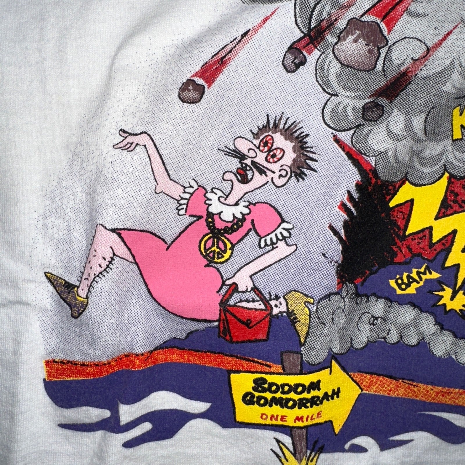 Jesus God VTG T Shirt Sodomite End Of World Genesis Earth Bible Study Graphic