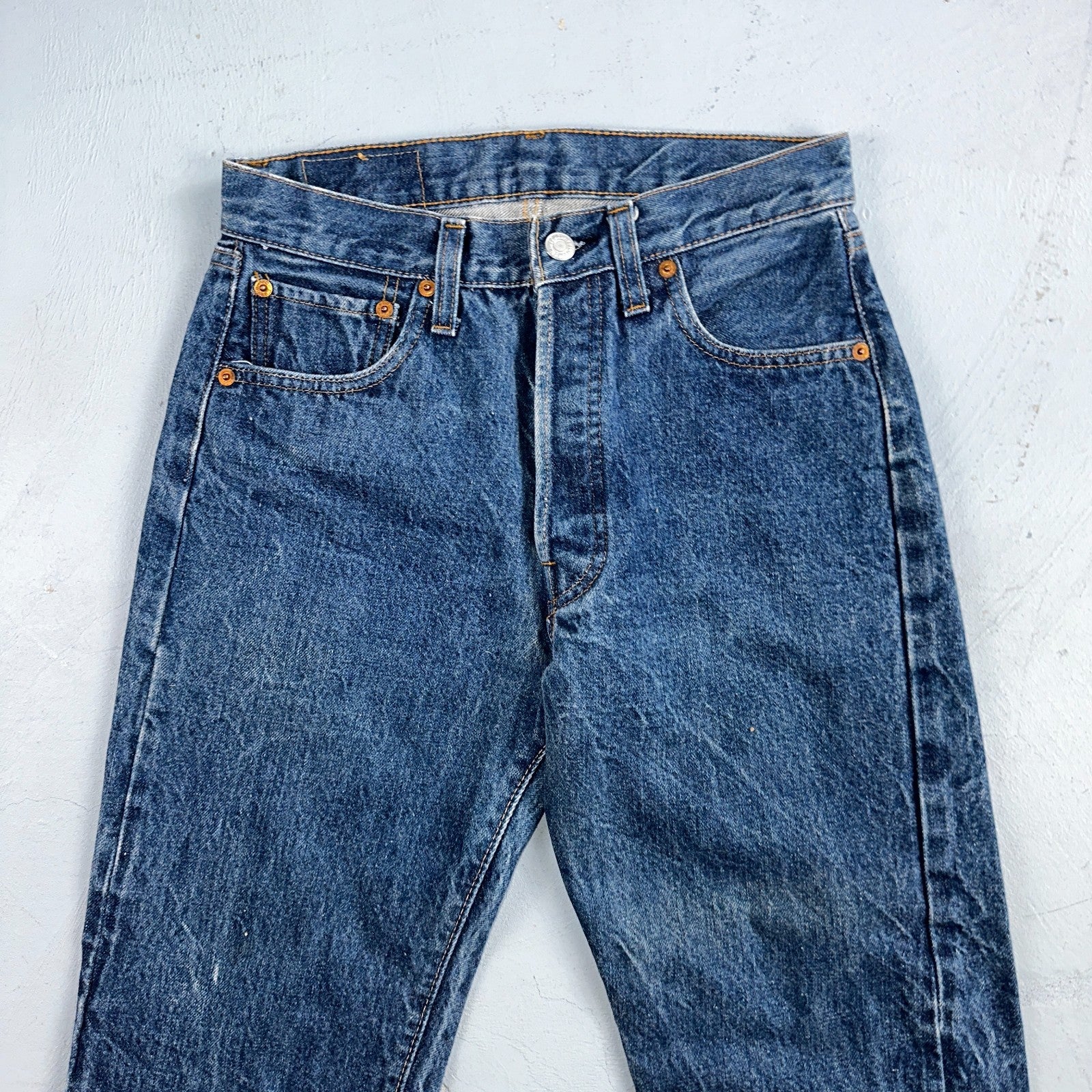 Levis 501 Vintage 80s Redline Selvedge USA XX Jeans Med Wash 29x29 Act 26x25