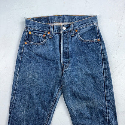 Levis 501 Vintage 80s Redline Selvedge USA XX Jeans Med Wash 29x29 Act 26x25
