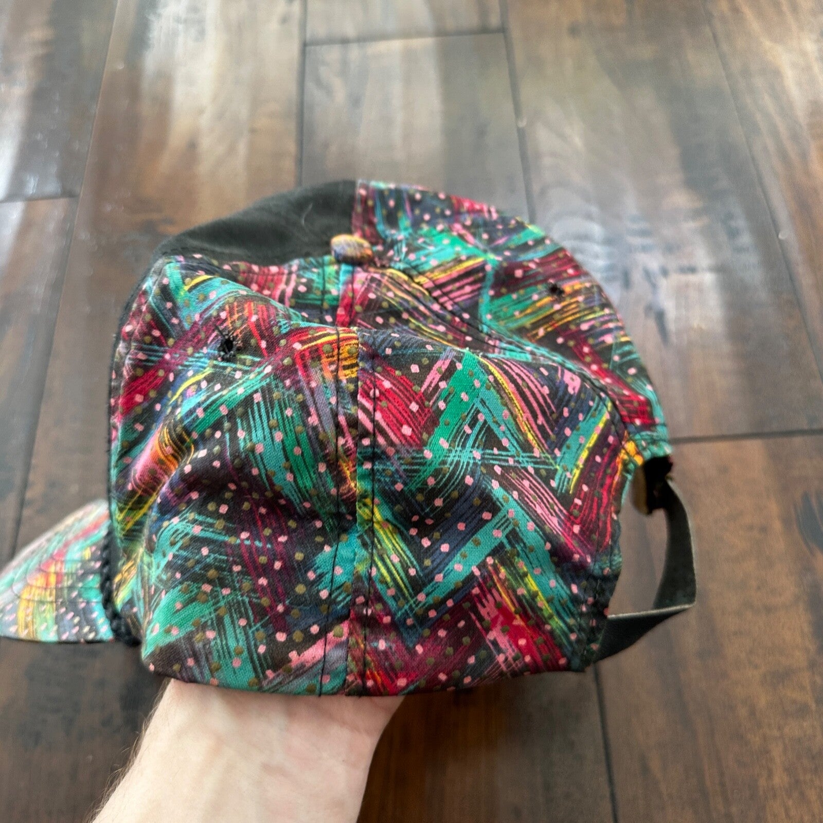 Elkorn Valley Disco Print Vintage Hat Cap Snapback 80s 90s USA Oregon Travel Rap