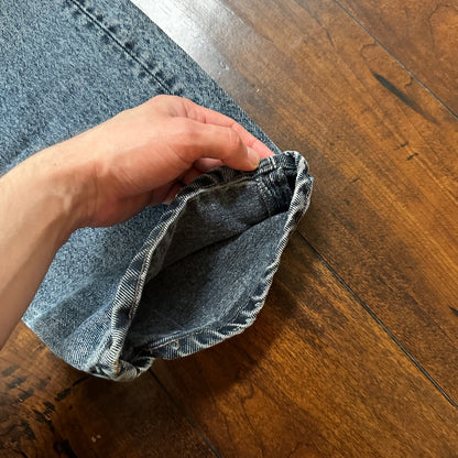 VTG 90s Levis 501 Button Fly 38x32 USA Tag Jeans Straight Wash Blue XX Act 34x30