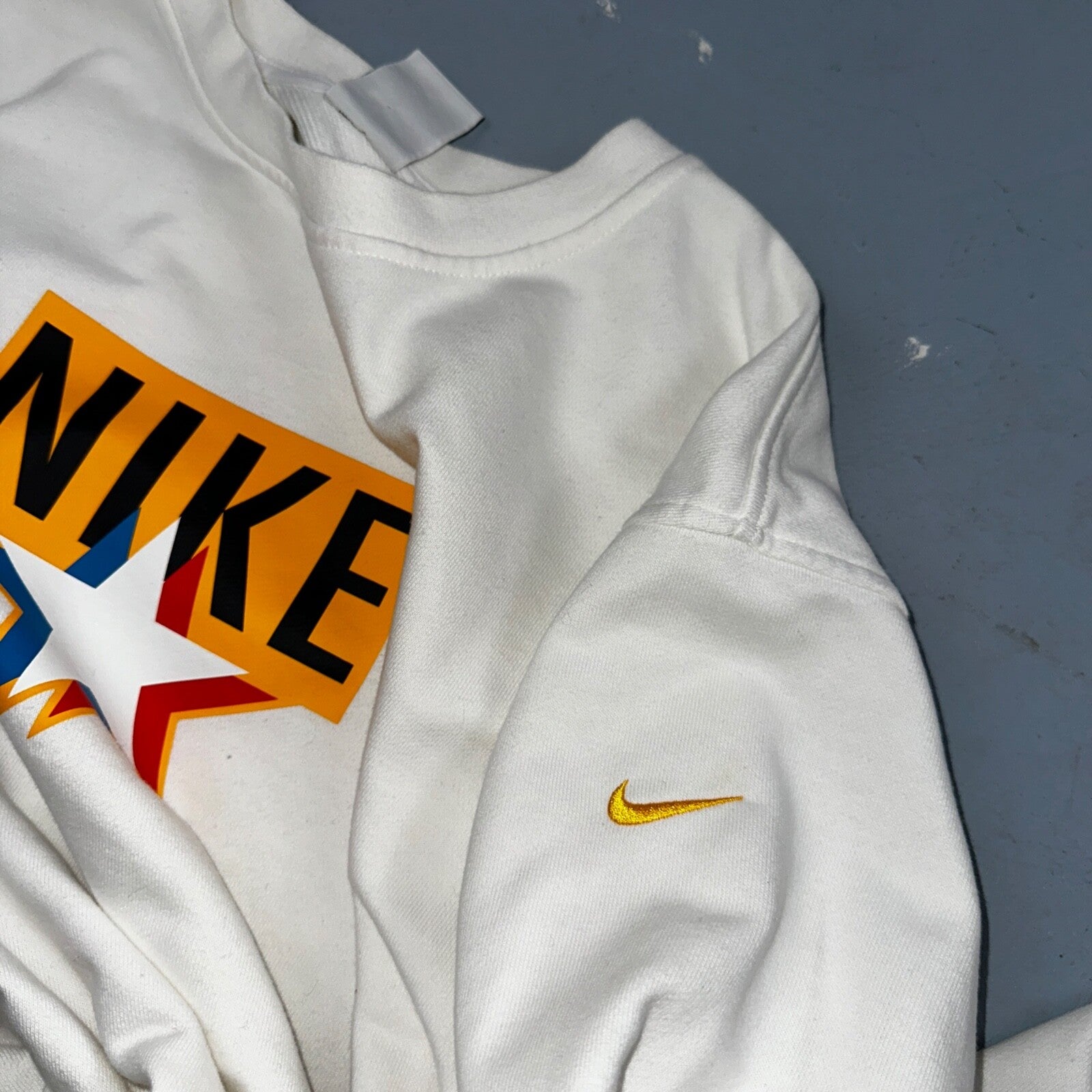 Nike Mens Sweatshirt Dri-Fit Pullover Sz XL White Cream Sweater DV7974-133