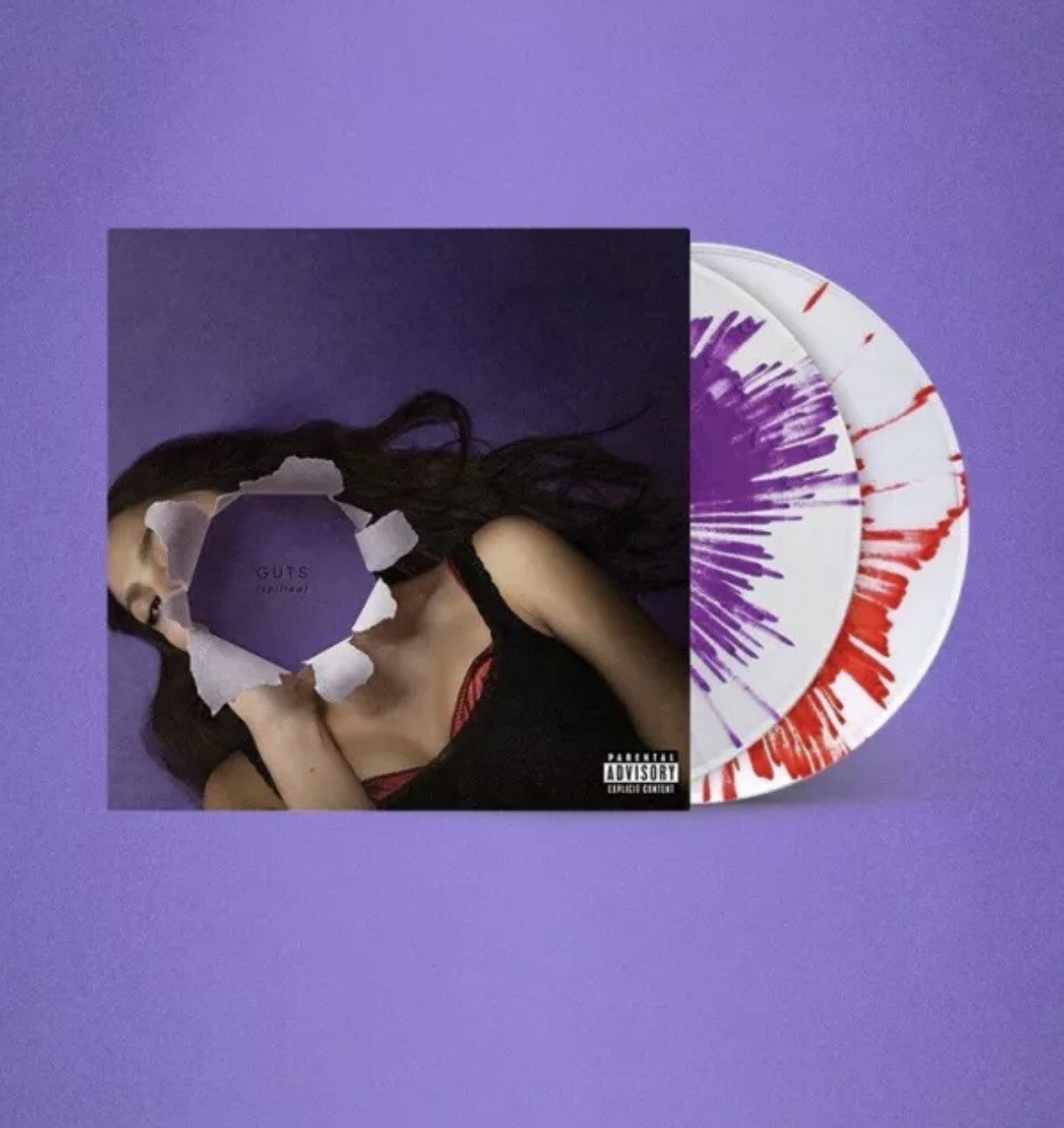Olivia Rodrigo Guts (Spilled) Deluxe Purple Red Splatter Colored Vinyl SHIPS NOW