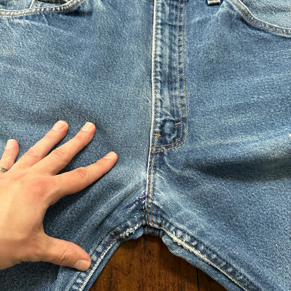 Levis 517 Vintage 90s USA Orange Tab Bootcut Flare Blue Jeans 35x30 Act 32x28