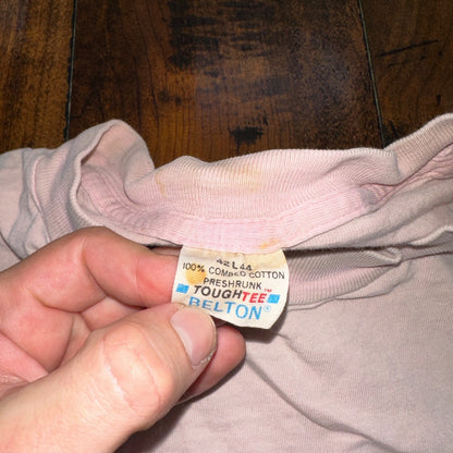 Salmon River 1983 VTG T Shirt Thrashed Lawn Chairs Fish Fishing 80s Single Stitc