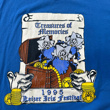 Hanes Single Stitch Treasure of Memories Vintage T Shirt 1995 90s Coins Rap