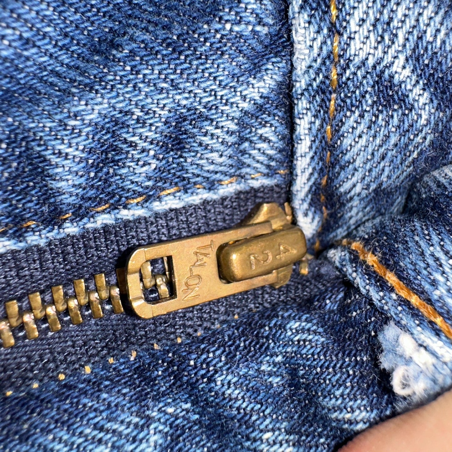 Levis VTG 517 0217 Jeans Mens 40x32 Blue Talon 70s USA Denim Single Stitch 38x31