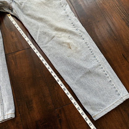 Vintage Calvin Klein Jeans Mens 34 Blue Stonewash 1990s USA 90s 31x27 Light