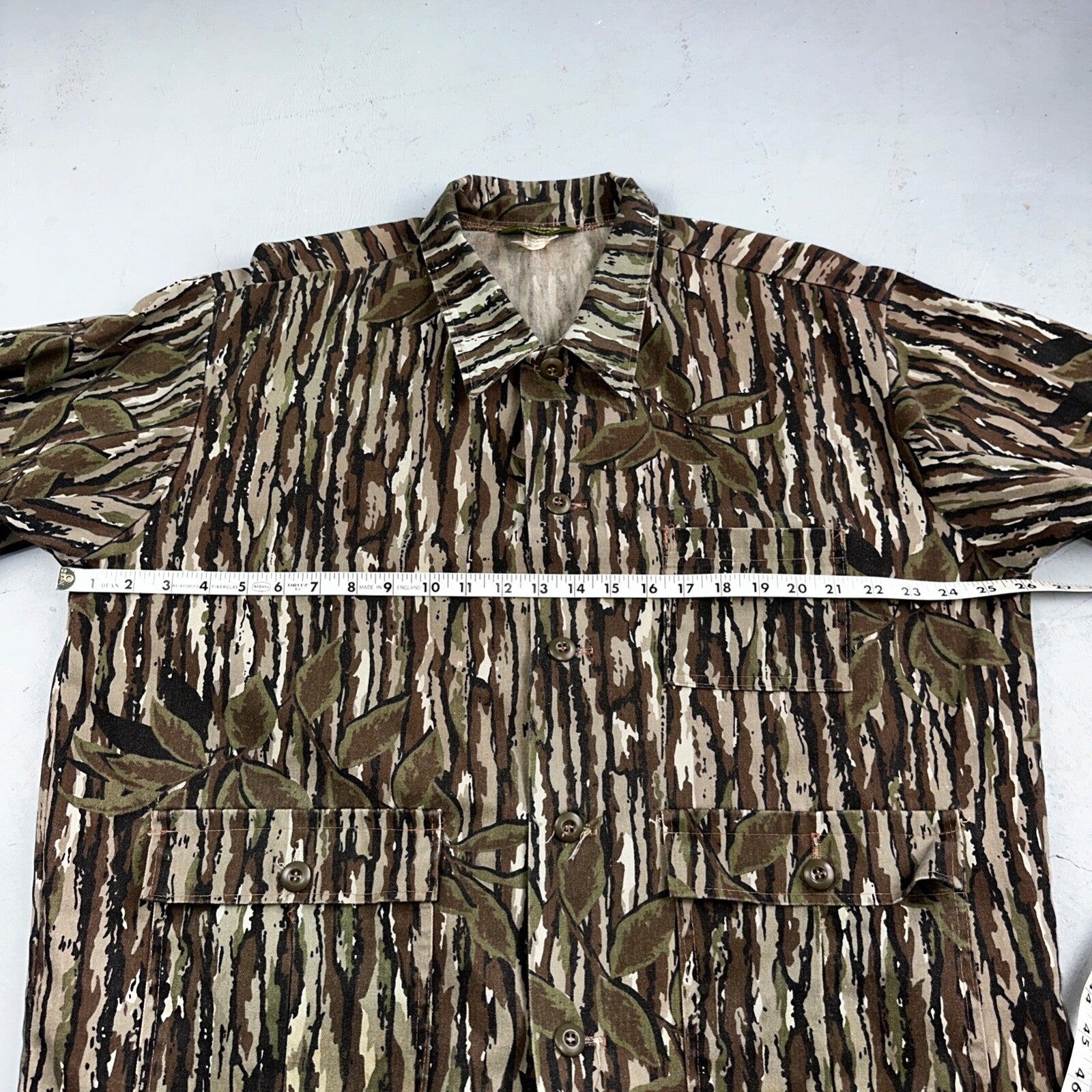 Spartan Realtree 80s Vintage Camo Shirt Mens XL Camouflage Hunting USA Made