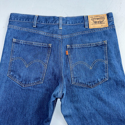 Levis 605 Vintage LVC Orange Tab Slim Blue Med Wash Y2K 36x34 Jeans Act 36x32