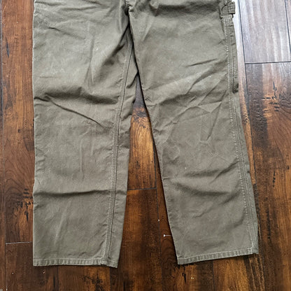 Carhartt Duck Relaxed Fit Jeans Carpenter Pants Brown 103279 217 Mens Size 40x30