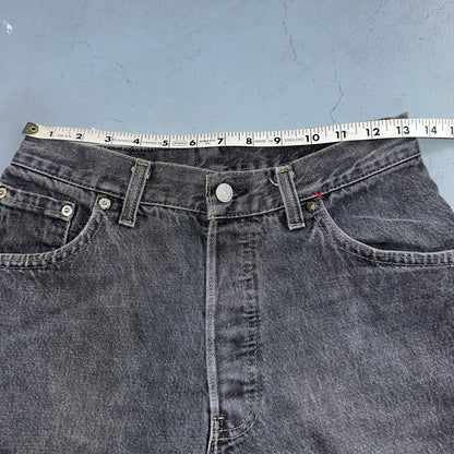 Levis 501 Vintage 80s USA XX Straight Leg Jeans Womens Faded Grey Wash Act 26x31