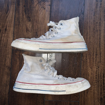 Vintage 60s CONVERSE Chuck Taylor All Star Blue Label White 7 RARE Comfort USA