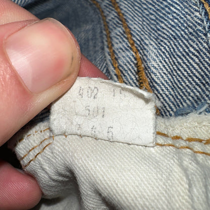 Levis 501 VTG 70s SS Redline Selvedge Jeans XX Med Wash 35x32 Act 32x28
