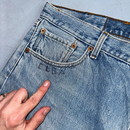 Levis 501 Vintage 90s XX Straight Leg Jeans Y2K Light Wash 40x36 Act 38x31