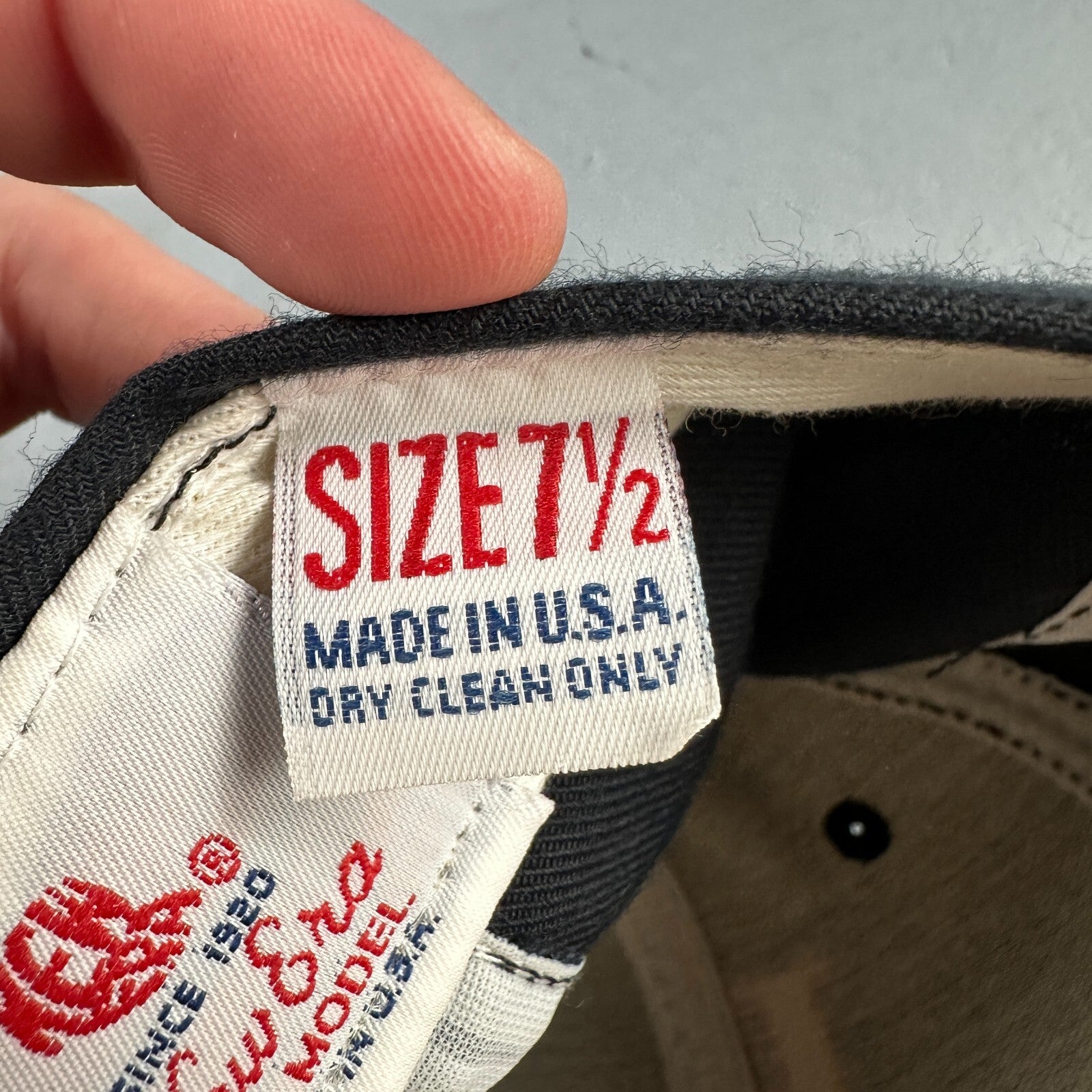 LC New Era USA MLB Fitted 7 1/2 Hat Major League Professional Baseball VTG Pro