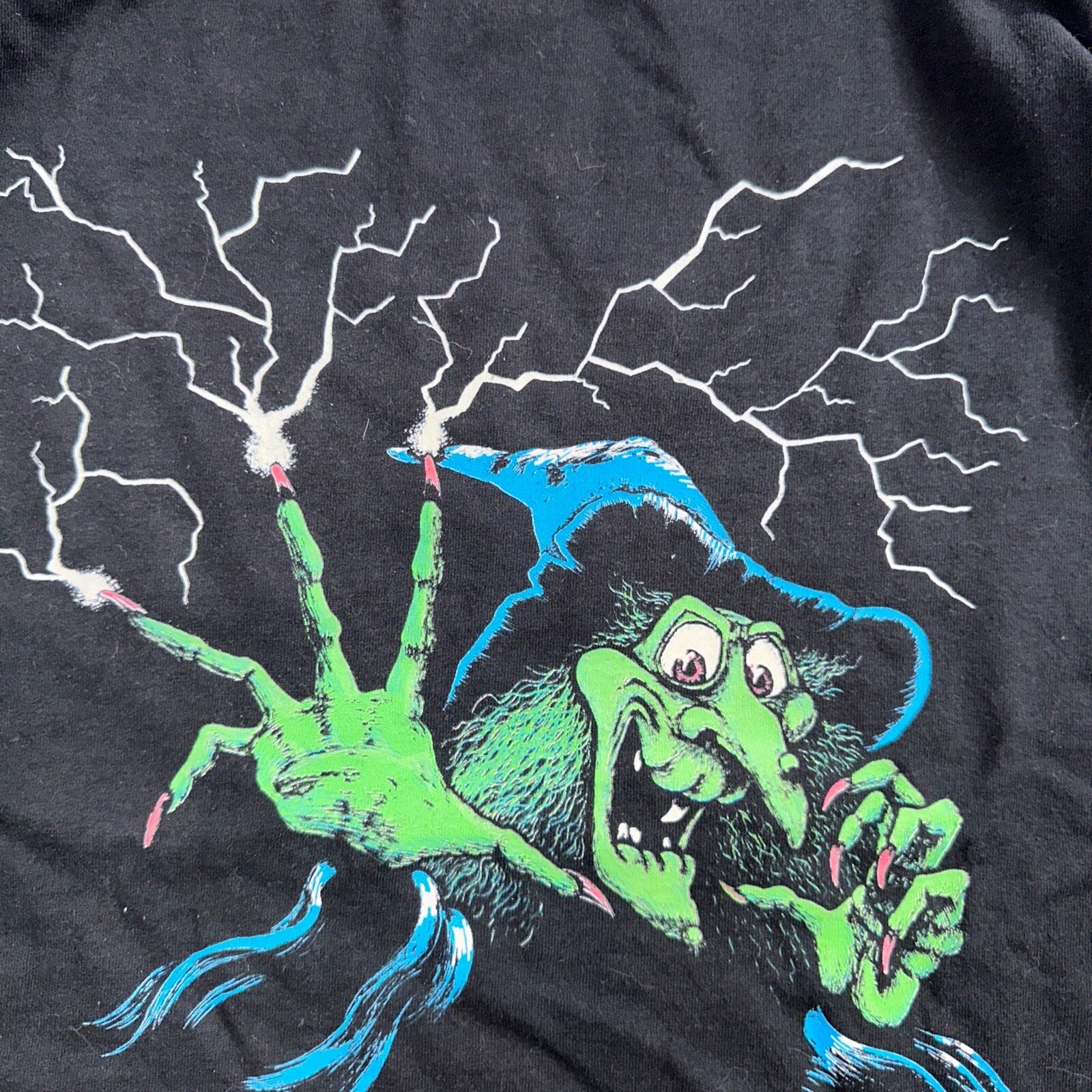 Vintage 90s Wicked Witch I'll Get You My Pretty Wizard of Oz Parody Shirt Scary