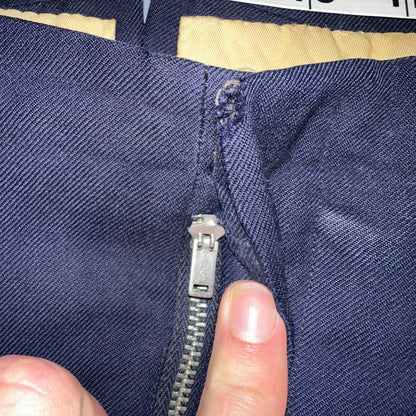 VTG Mens 2 PC Suit 42 Jacket Coat Pants Blue Rockabilly 1950s Thrashed Ripped