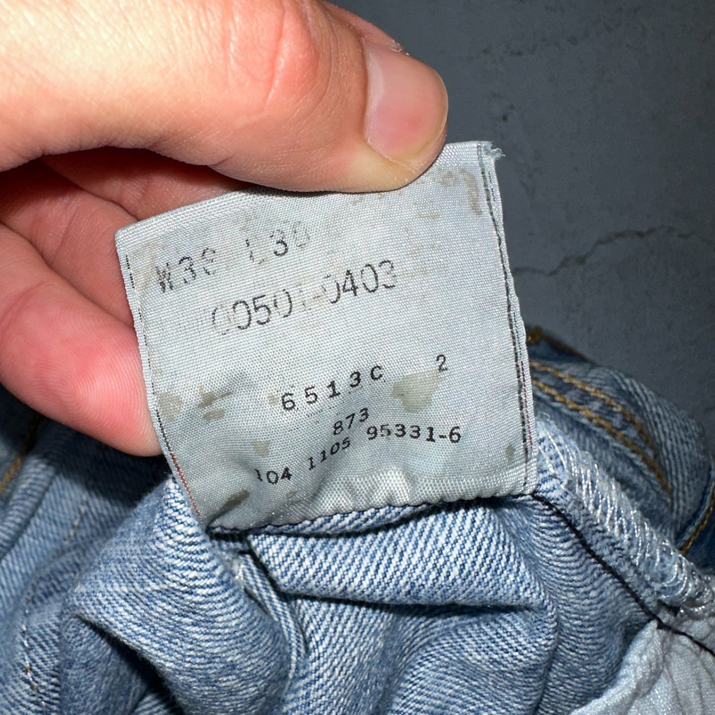 Levis 501 Vintage Y2K 90s XX Straight Leg Jeans Blue Light Wash 38x30 Act 36x30