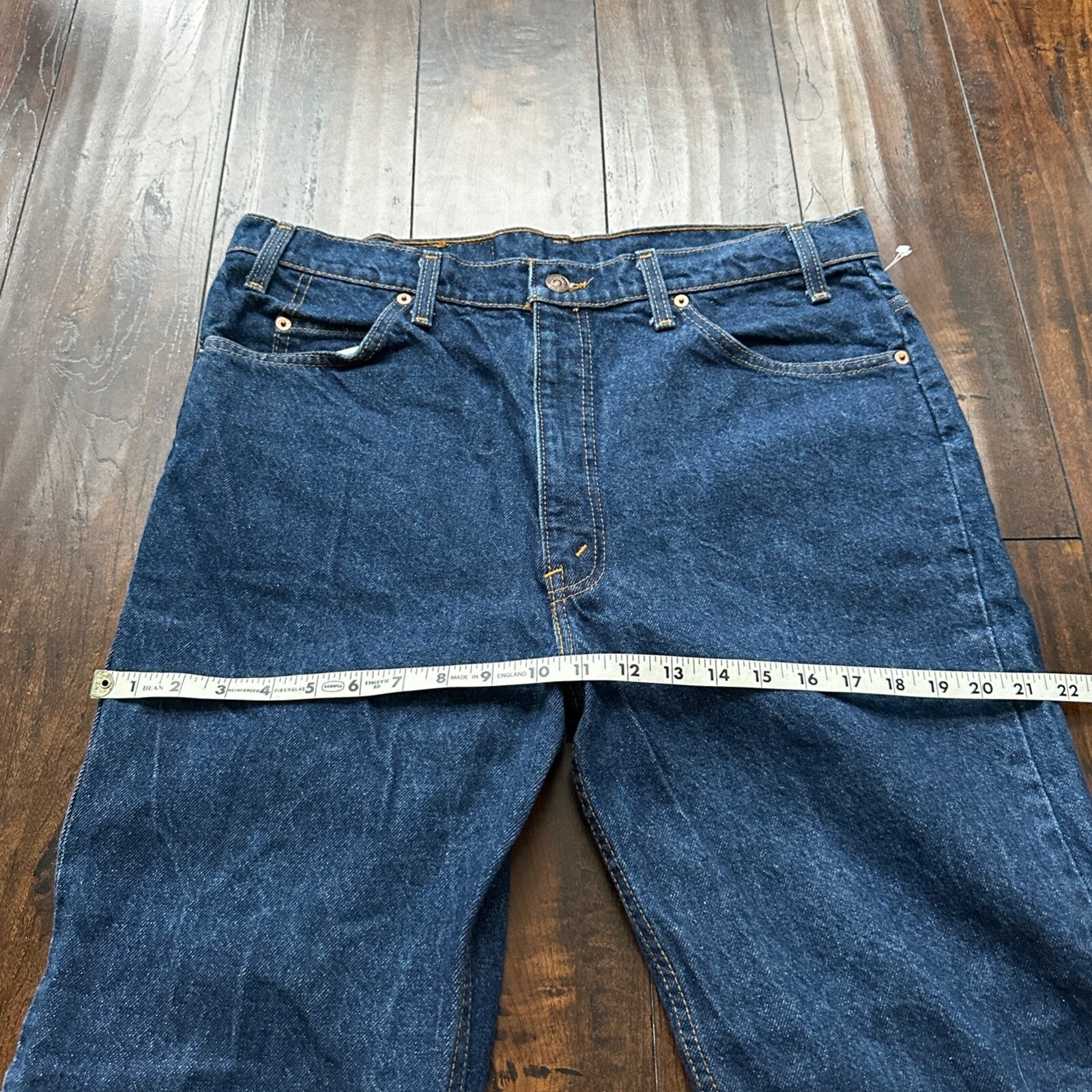 Levis 517 Vintage 90s USA Orange Tab Bootcut Flare Blue Jeans 38x30 35x29