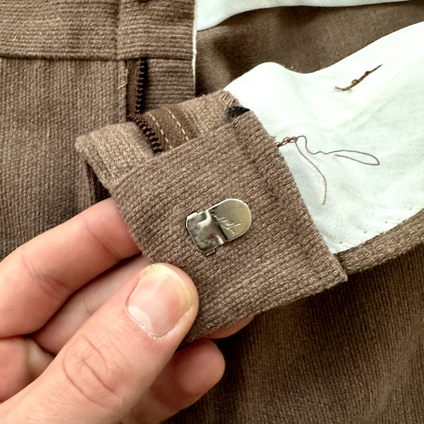 Mens 1950s 1960s Sears Pleated Dress Slacks 35x30 50s 60s Vtg Pants Fleck